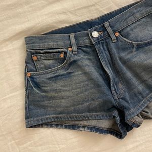 BDG mid rise jean shorts